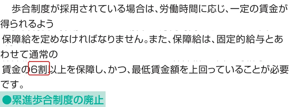 厚生労働省「タクシー運転者の賃金制度」の切り抜き。6の所を赤い枠で囲んでいます。